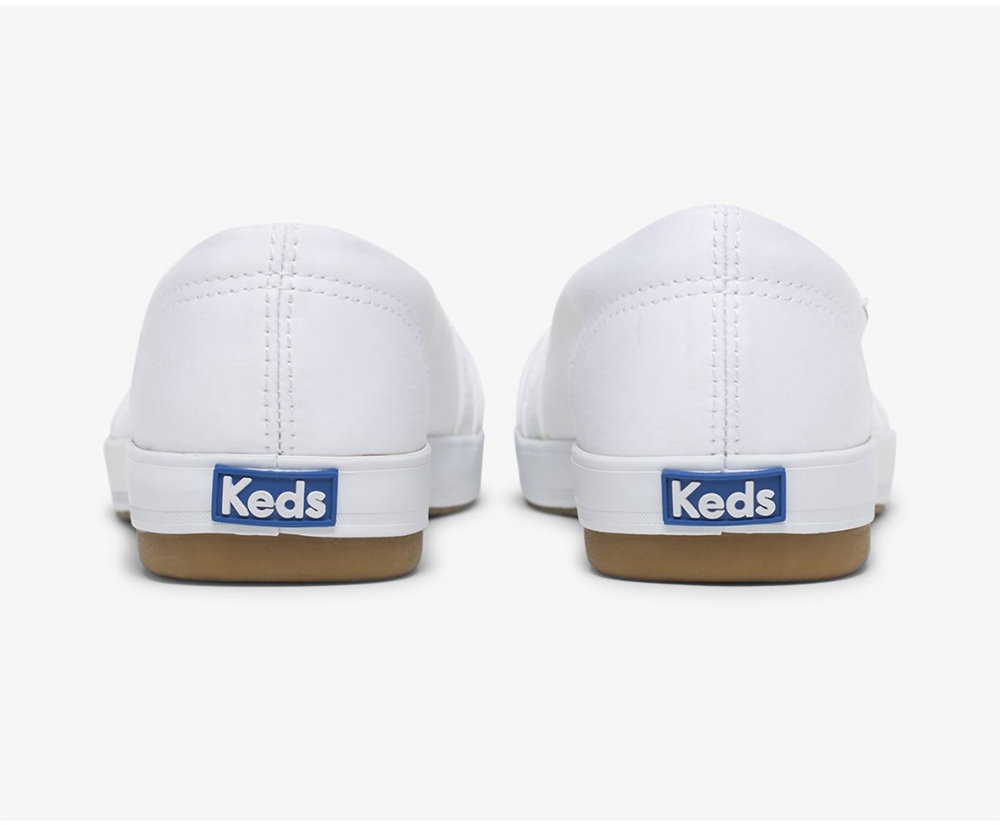 Slip Ons Keds Femme Blanche - Carmel - 076-IXKCEF